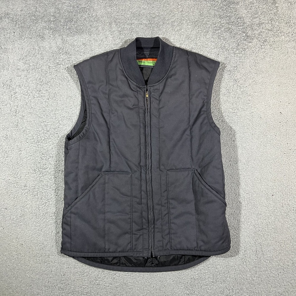 Red Kap Quilted Work Vest Model Vt22 Men's Size Medium Workwear #2580
